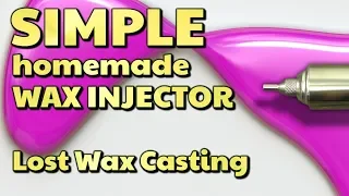 SIMPLE homemade WAX INJECTOR for lost wax casting - by VOGMAN