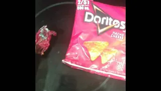 What happens if you Microwave a Bag of Doritos chips? A mini lightning Storm shrinks the bag Size