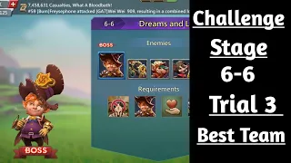 Lords Mobile Challenge Stage 6-6 Trial 3 Best Team