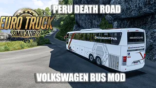 VOLKSWAGEN BUS | ETS 2 BUS MOD | PERU DEATH ROAD MAP