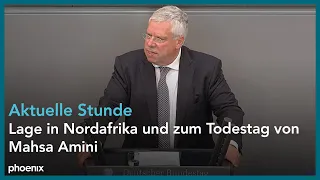 Bundestag u.a. Akt. Stunde zur Lage in Nordafrika & zum Todestag von Mahsa Amini