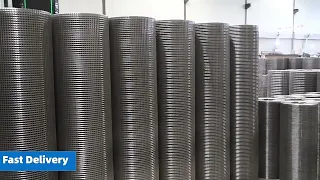 Production of welded wire mesh / hardware cloth in Hua Guang Fence company