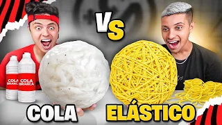 BOLA DE COLA vs BOLA DE ELÁSTICO GIGANTE! - Desafio