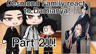 DESMOND FAMILY REACT TO ANYA X DAMIAN! PART2! (With some random tiktoks-)