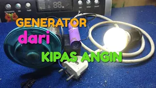 generator sederhana dari kipas angin gantung 100% WORK