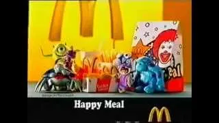 McDonald's Werbespot - German Advert - Die Monster AG (Monsters Inc.) Happy Meal Toys (2001)