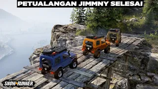 Offroad di Puncak Gunung😊 Turunan Tidak Santai dan Tugas Tim Jimny Selesai👍👍  SnowRunner Indonesia