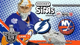 Lightning vs Islanders: Game 3 (NHL 16 Hockey Sims)