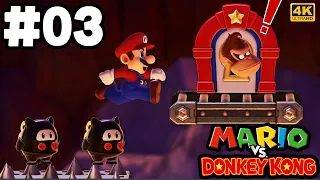 Mario vs Donkey Kong Walkthrough Part 3 - Fire Mountain Level 3-DK