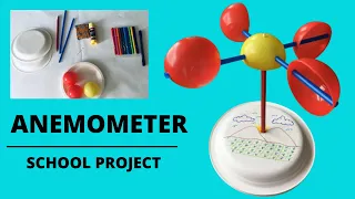 How to Make an Anemometer | DIY Anemometer - School Project | Easy Steps in Making an Anemometer |