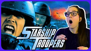 *STARSHIP TROOPERS* is so awesome!! MOVIE REACTION FIRST TIME WATCHING!