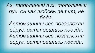 Слова песни Диана Гурцкая - Пушинка белая