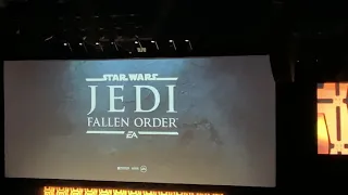 Star Wars Jedi Fallen Order World Premier Trailer - Live at Star Wars Celebration