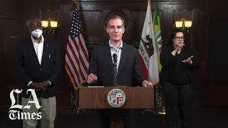 Los Angeles Mayor Eric Garcetti responds to the death of George Floyd