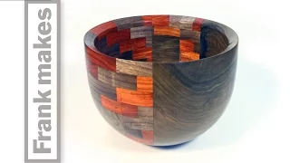 Woodturning A Segmented Walnut Bowl