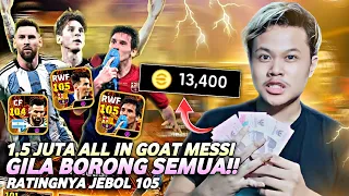 MODE SULTAN EFOOTBALL BORONG 3 MESSI BIGTIME TERKUAT 1,5 JUTA LUDES !! EFOOTBALL 2024 MOBILE