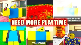 NEED MORE PLAYTIME 🎮 *How to get All 5 NEW Endings and Badges* FULL WALKTHROUGH! Roblox