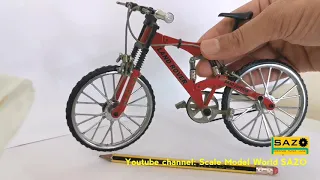 Mini Bicycle - 1:10 Scale model diecast metal miniature mountain bike