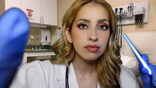 ASMR en español - 👩🏼‍⚕️Examen de NERVIOS CRANEALES 🧠- ASMR Medico 🩺🥼*Realista*