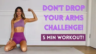 5 MIN TONED ARMS! (Weightless Arm Workout)