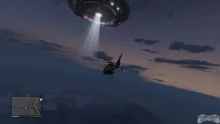 GTA 5 - UFO Above Sandy Shores Shooting Beam Of Light