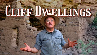 Exploring Ancient Cliff Dwellings Looking for Pottery Paint