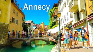 [4K] Walking in Annecy,  Old Town - Annecy France -  Venice of the Alps