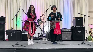 Thxaij Lauj and Mai Thoj performing - “Raug Hmoob Kev Deb” - in Fresno Hmong New Years 2023