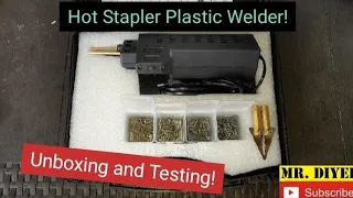 Hot Stapler Plastic Welder Unboxing And Testing