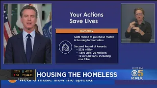 Raw Video: Newsom Announces $236 Million In Project Homekey Grants