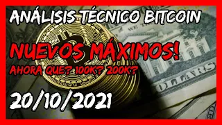 BITCOIN EN NUEVOS MÁXIMOS HISTORICOS | Camino a 100k? | BTC análisis técnico Español 20/10/2021