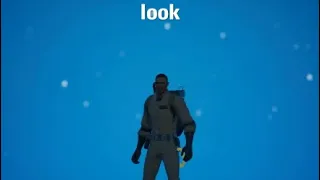 Stay puft marshmallow MAN portrayed by a fortnite person