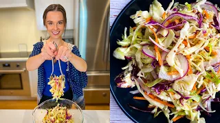 Cabbage Coleslaw With Vinaigrette (Without Mayonnaise!)