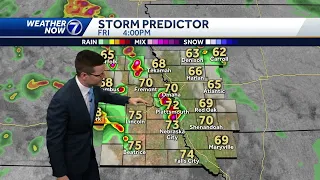 Severe storms possible Friday PM, wet AM