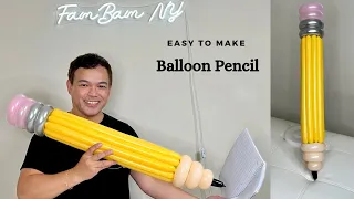 How to make Balloon Pencil (Cómo hacer un lápiz globo)