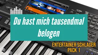 Berg Schlager | Du hast mich tausendmal belogen - Andrea Berg | Keyboard Cover on Yamaha Genos