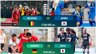 Belgium vs Korea hwc 2023 | Japan vs Germany hwc 2023