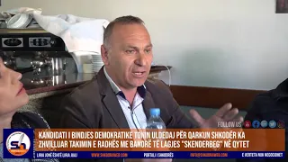 ShkodraWeb I Tonin Uldedaj i Bindja Demokratike takime me zgjedhësit në lagjen "Skenderbeg" Shkodër