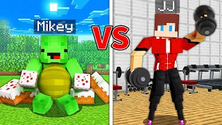 FAT Mikey VS STRONG JJ Survival Battle Challenge - in Minecraft Maizen