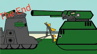 The end of the battle-Cartoon about tanks