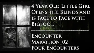 Bigfoot and 4 Year Old Girl - Face to Face in the Window - Marathon_02