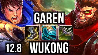 GAREN vs WUKONG (TOP) | 11/0/3, 6 solo kills, Legendary, 300+ games | EUW Diamond | 12.8