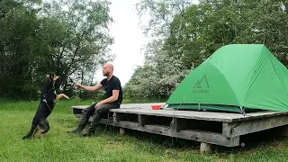 Solo Overnighter mit Hund im Nationalpark Eifel