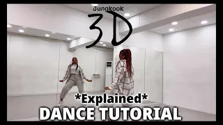JUNGKOOK ‘3D’ - CHORUS DANCE TUTORIAL {explained w/ counts}