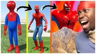 UPGRADING SPIDER-MAN into SPIDER VENOM GOD in GTA 5 (GTA 5 MODS)