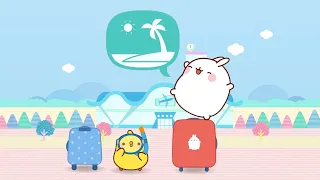 Molang and Piu Piu's vacations on an island! 🏝️| Funny Compilations For kids