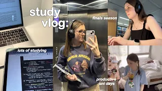 STUDY VLOG 📓🖇 finals season, intense studying for exams, assignments & productive days in my life