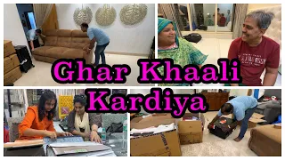 Ghar Khaali Kar diya| Papa Shifts To Ammi’s new House| Shopping for curtains & upholstery