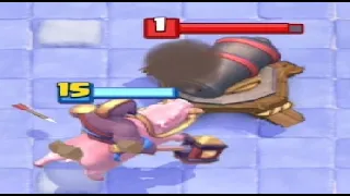 LEVEL 15 HOG RIDER vs LEVEL 1 CANNON + SURPRISE