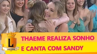 Thaeme realiza sonho de cantar ao lado de Sandy